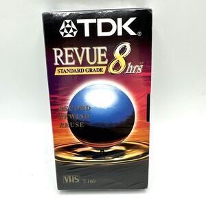 TDK Revue Video Cassette Tape Standard Grade 8 Hours T-160 NEW SEALED